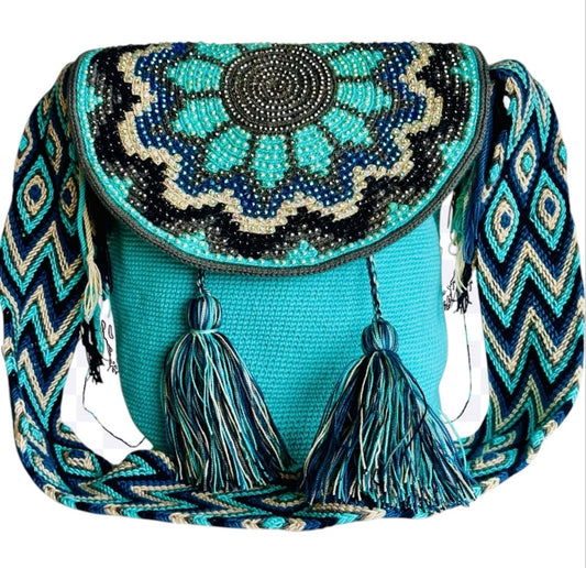 Mochila Grande Celeste Boreal