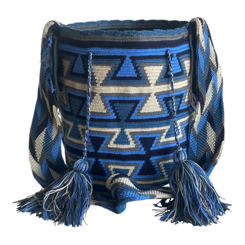 Mochila Grande  Azul Bohemio