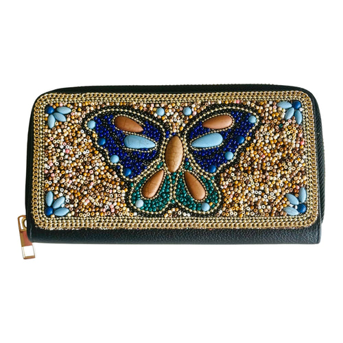 BILLETERA MARIPOSA AZUL